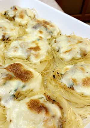 صورة لوصفة اعشاش المكرونة 🍝