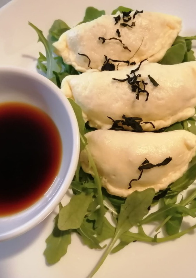 Una foto de Gyozas o empanadillas japonesas sin gluten