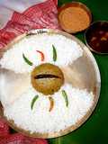 সরিষা দিয়ে কচু গোড়া বাটা