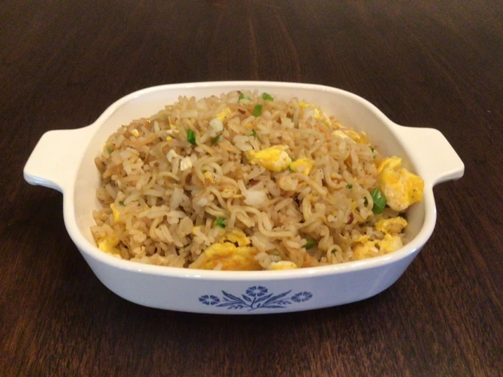 Easy Steps to Make Recipe Noodle Fried Rice that is Really Delicious, Addictive}