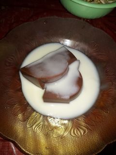Foto resep Puding coklat roti tawar dengan vla