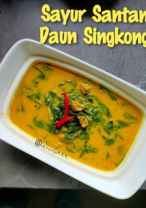 Foto resep Sayur Santan Daun Singkong 🍃 | RESEP PAS MANTAP🤤