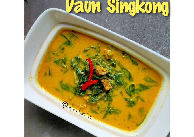 Resep Sayur Santan Daun Singkong 🍃 Resep Pas Mantap🤤 Oleh Renimbottt Cookpad 0208