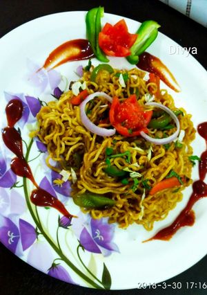 A picture of Hakka noodles.
