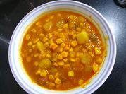 A picture of potato brinjal sabji
