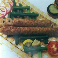 A picture of Chicken seekh kabab.