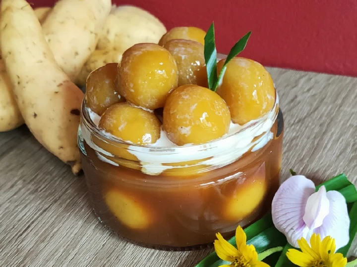 Cara Mudah Menyiapkan Resep Candil / Cenil ubi kuning (batu salak) yang Menggugah Selera Anti Ribet, Mantap
