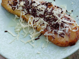 Pisang penyet coklat keju