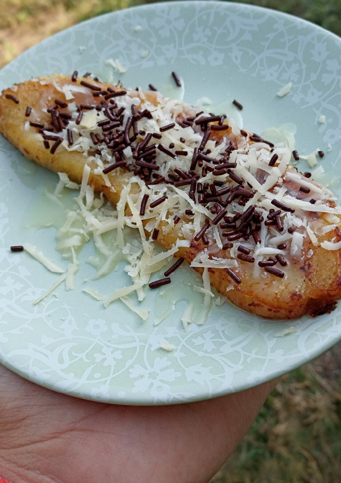 Foto resep Pisang penyet coklat keju