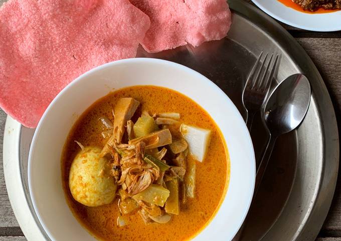 Wajib coba! Resep buat Lontong Sayur Padang  nagih banget