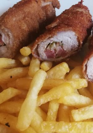 Töltött karaj rántva recept fotója