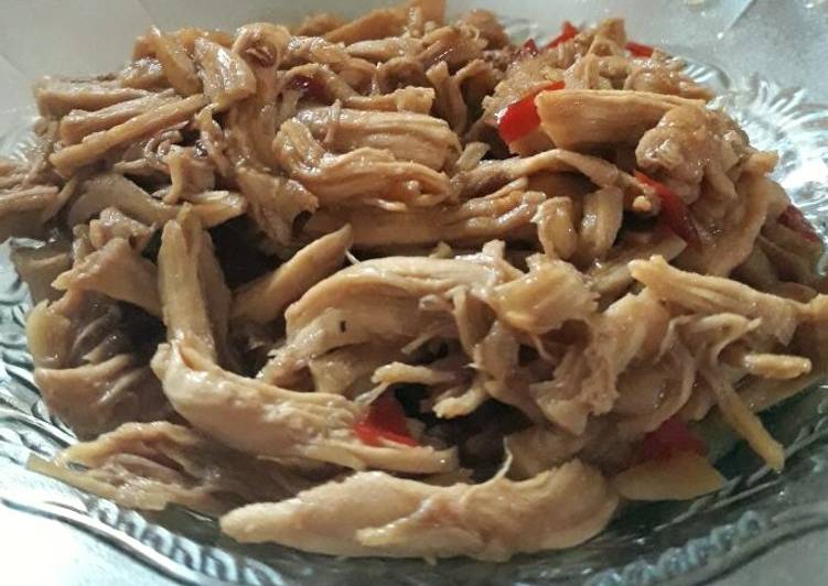 Ayam suwir saus tiram