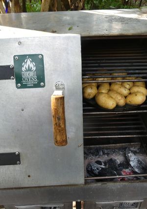 A picture of Baked potatoes in garlic butter!.