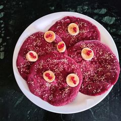 A picture of Beetroot Pancakes.