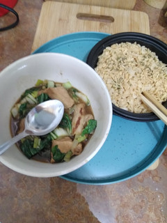 A picture of Pork And leeks Stew.