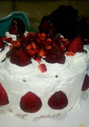 Una foto de Postre de frutillas