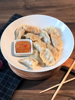 Lachs-Dumplings mit Mango-Salsa Rezepthauptbild
