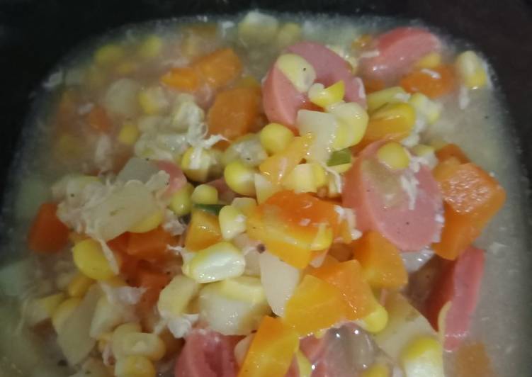 Resep Sup jagung yang Lezat