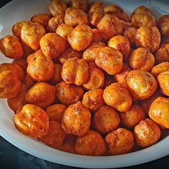 Spicy & Crunchy Chickpeas/ Kabuli Chana In Airfryer A picture of Spicy & Crunchy Chickpeas/ Kabuli Chana In Airfryer.