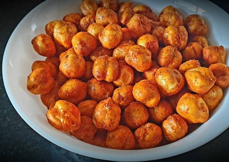 Spicy &amp; Crunchy Chickpeas/ Kabuli Chana In Airfryer