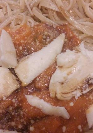 Una foto de Spaghetti vegan