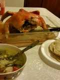 Sopa de gallina horneada