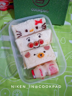 Foto resep Bekal Bento Sandwich 3in1