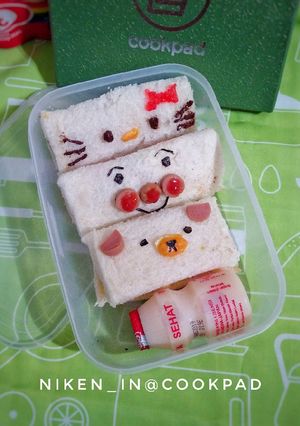 Foto resep Bekal Bento Sandwich 3in1