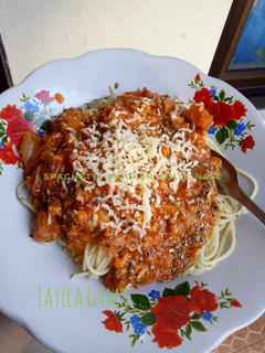 Foto resep Spaghetti chicken bolognese