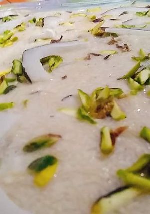 A picture of Sakarqandi ke kheer.