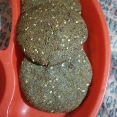 A picture of Bajra puoori (sweet).