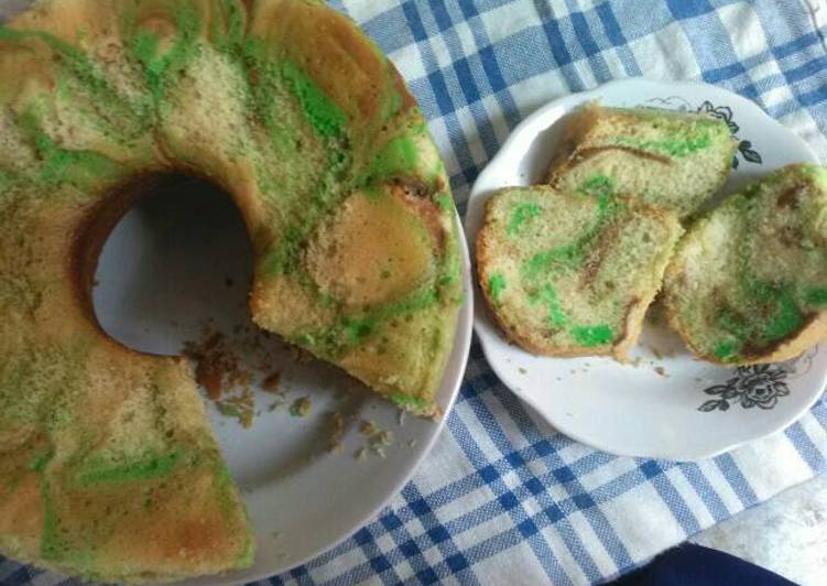 Resep masakan Bolu marble tepung beras ekonomis | Langkah Membuat Bolu marble tepung beras ekonomis Yang Sempurna
