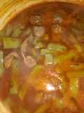 Caldo de mollejas con nopales