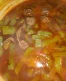 Caldo de mollejas con nopales