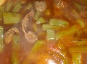 Una foto de caldo de mollejas