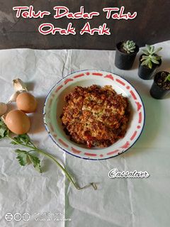Foto resep Telur Dadar Tahu Orak Arik