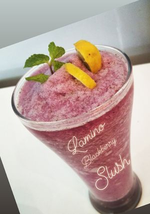 A picture of Lemino Blackberry Slush.
