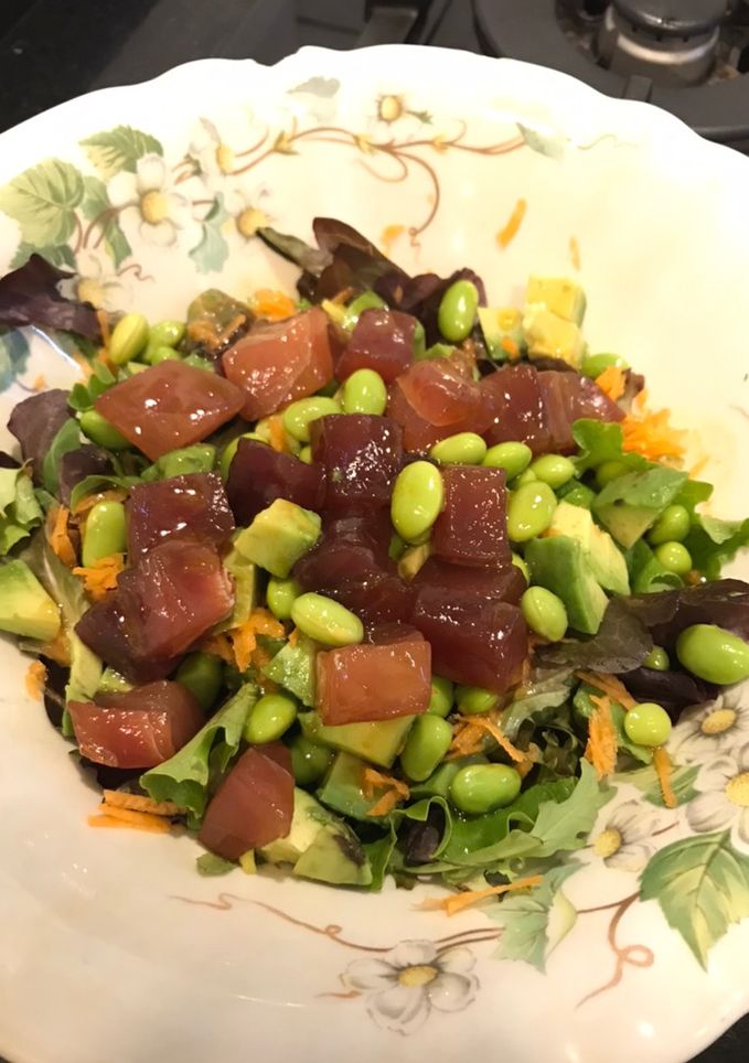 Una foto de Ensalada japonesa