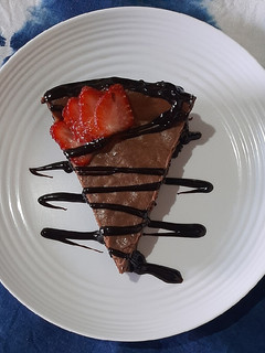 Una foto de Cheesecake de chocolate