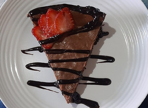 Una foto de Cheesecake de chocolate