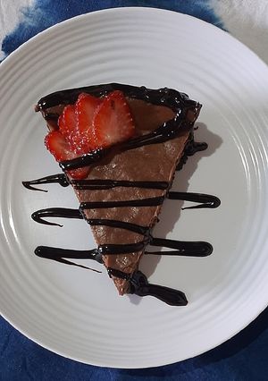 Una foto de Cheesecake de chocolate