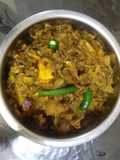 Cabbage with fish head