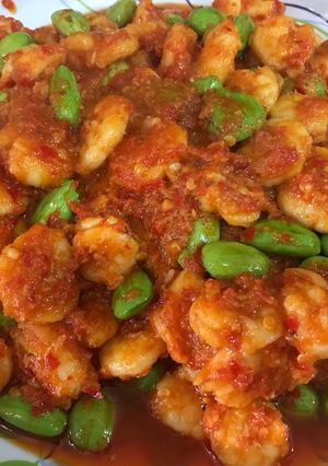 Foto resep Sambel udang Pete