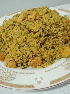 عکسی از دستور اسفناج پلو با مرغ