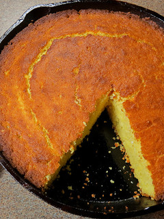 A picture of Grandma's Cornbread.