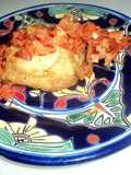 Tortas de camote con papas y chorizo al rancho del ocote