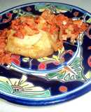 Tortas de camote con papas y chorizo al rancho del ocote
