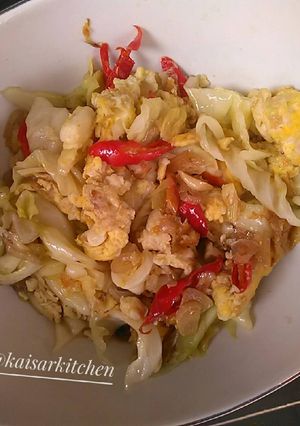 Foto resep Tumis kol orek telur