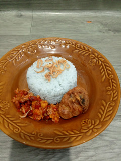 Foto resep Nasi Uduk Bunga Telang