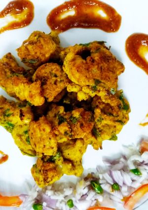 A picture of Palak ke Pakode.